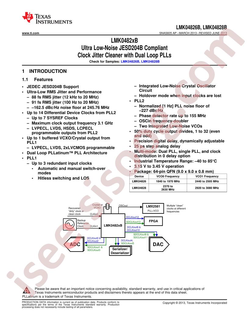 LMK04826BISQ