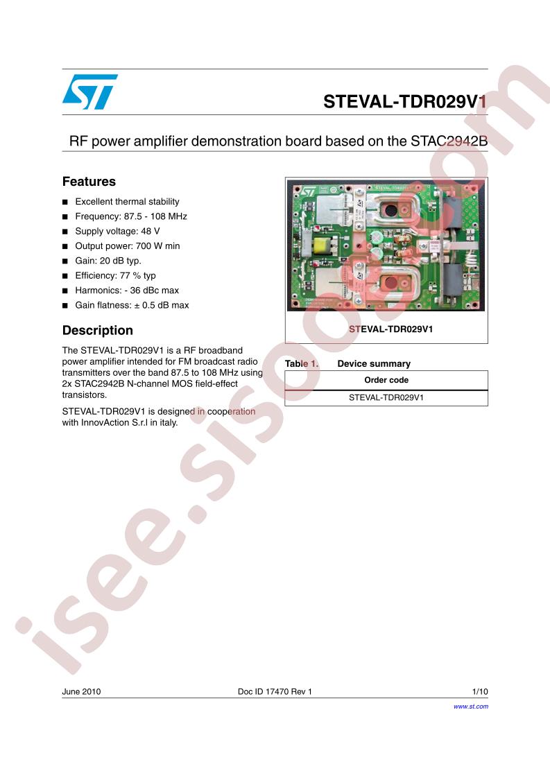 STEVAL-TDR029V1