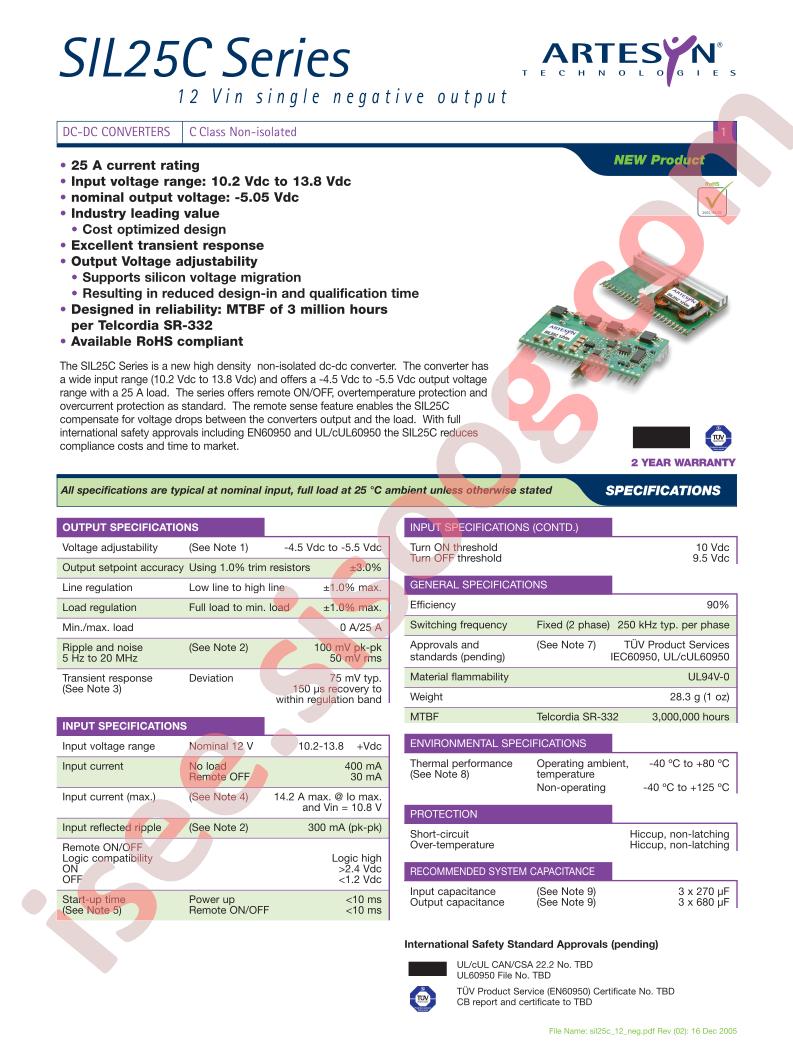 SIL25C-12SNEG-VJ