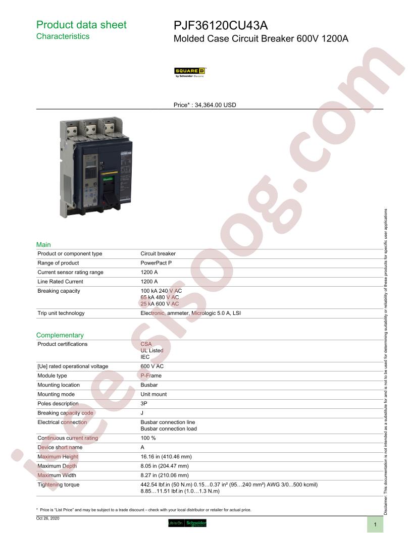 PJF36120CU43A