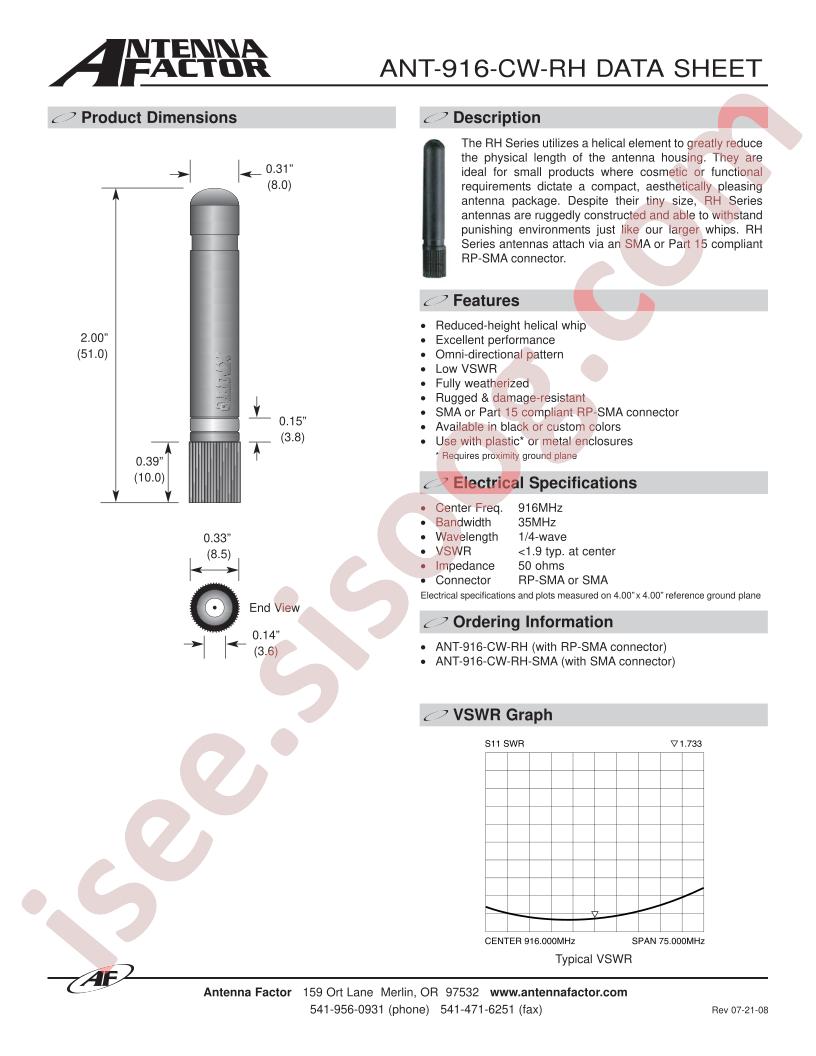 ANT-916-CW-RH-SMA