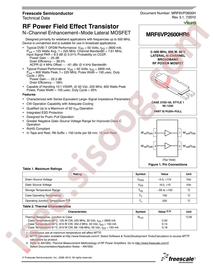 MRF6VP2600H