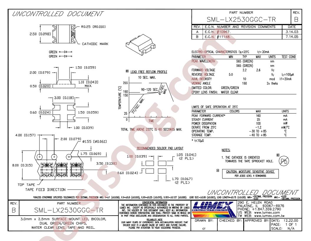 SML-LX2530GGC-TR