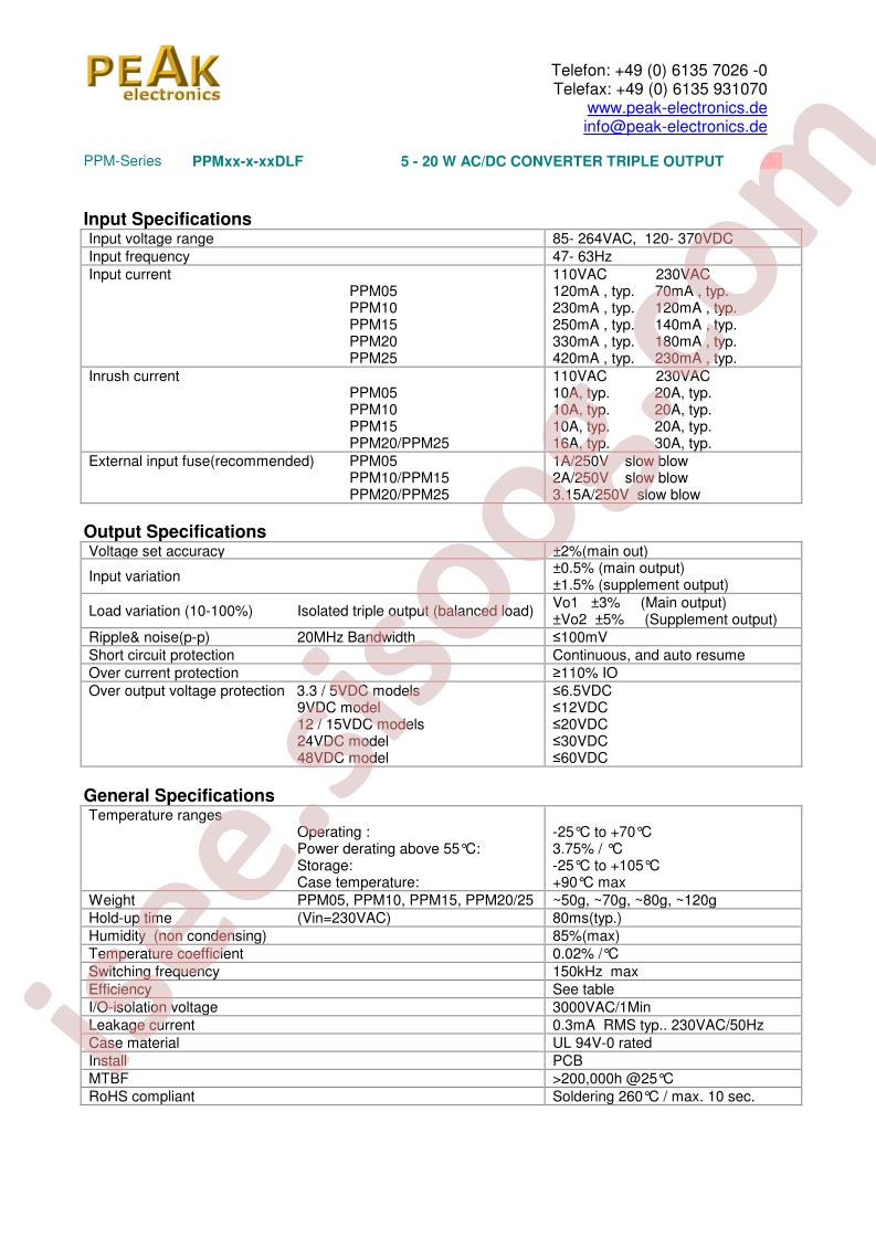 PPM05-A-0505DLF