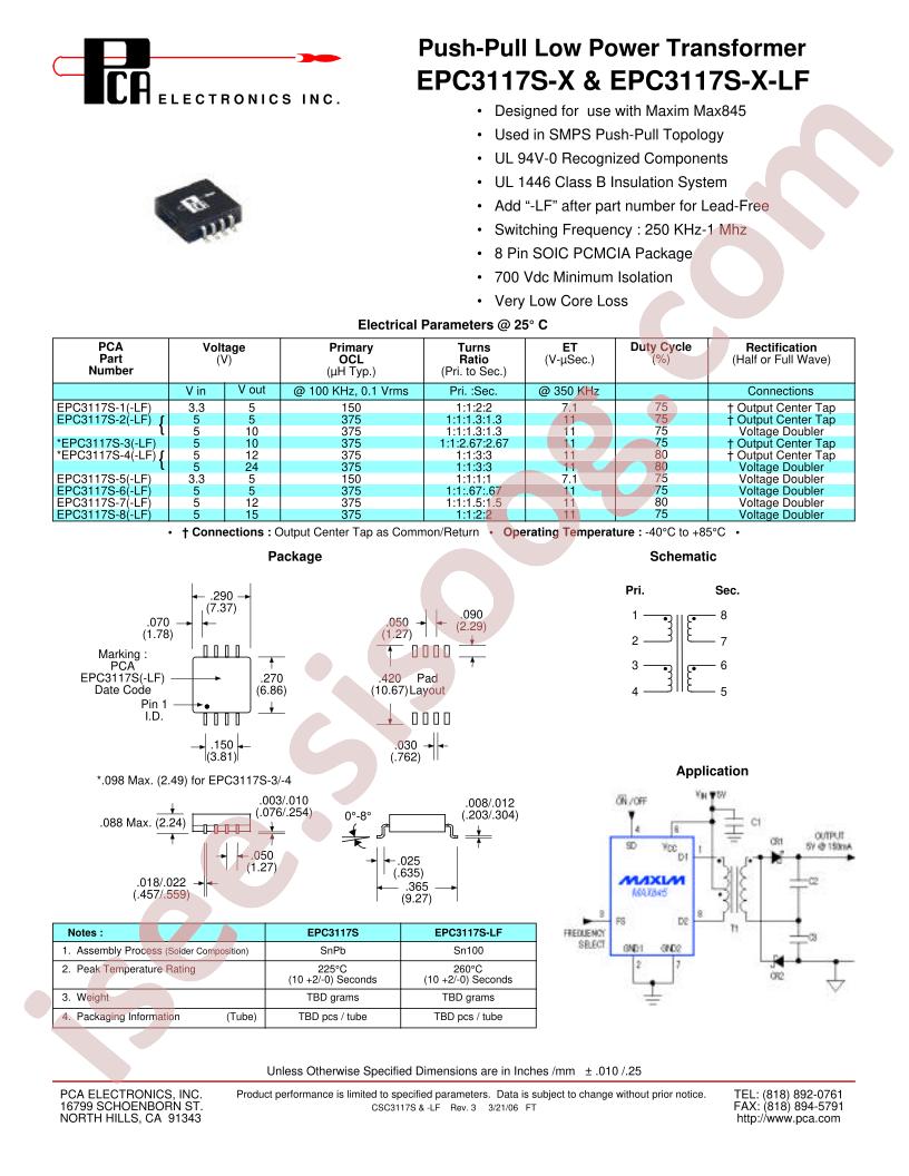 EPC3117S-X-LF