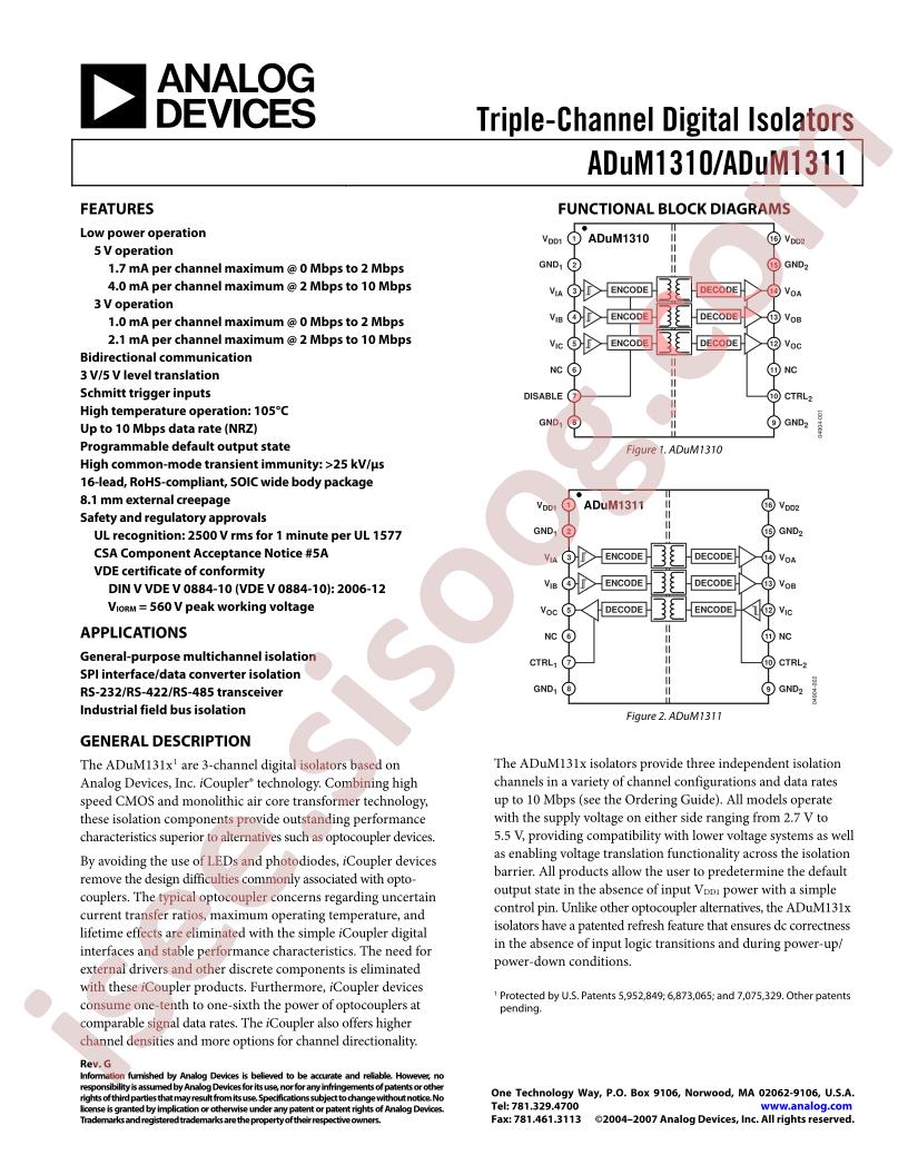 ADUM1310ARWZ-RL1