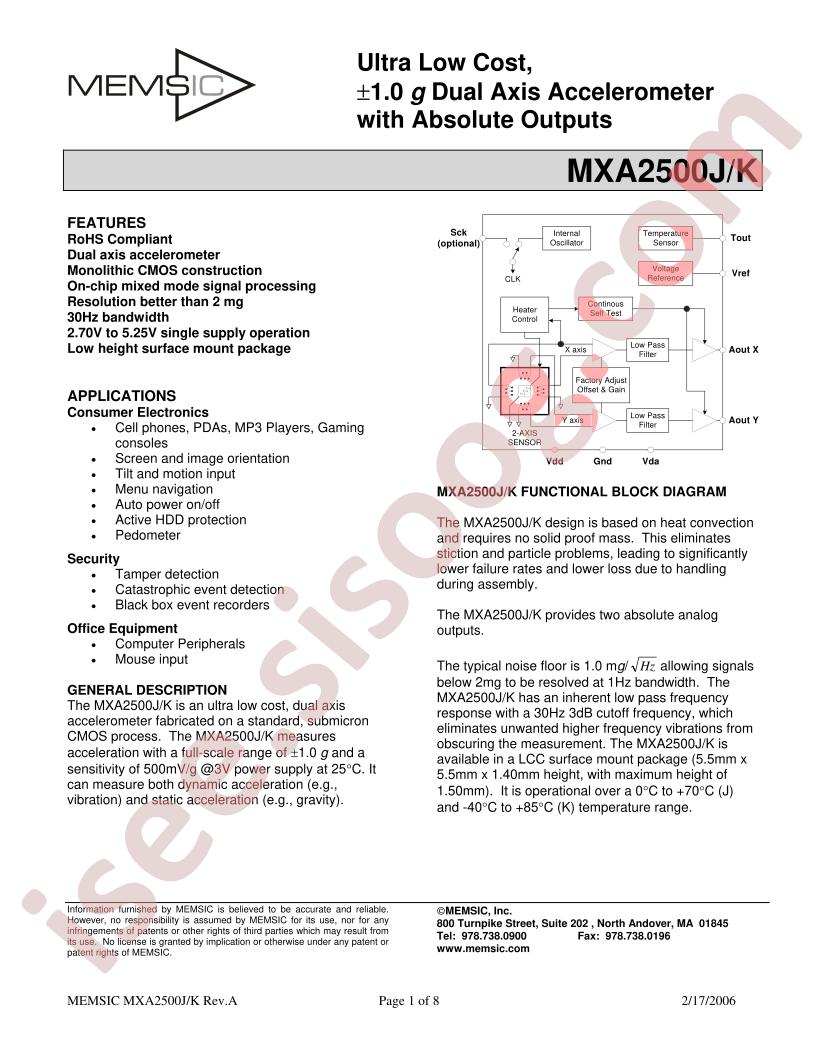 MXA2500J