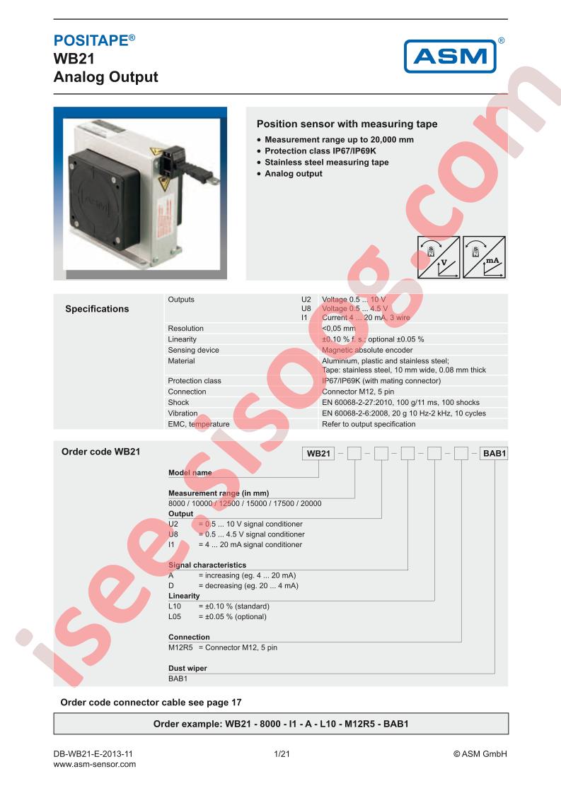 WB21-8000-U8-A-BAB1