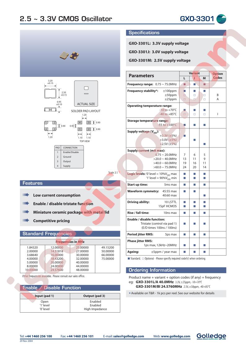 GXO-3301A