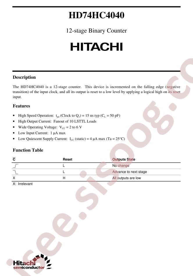 HD74HC4040