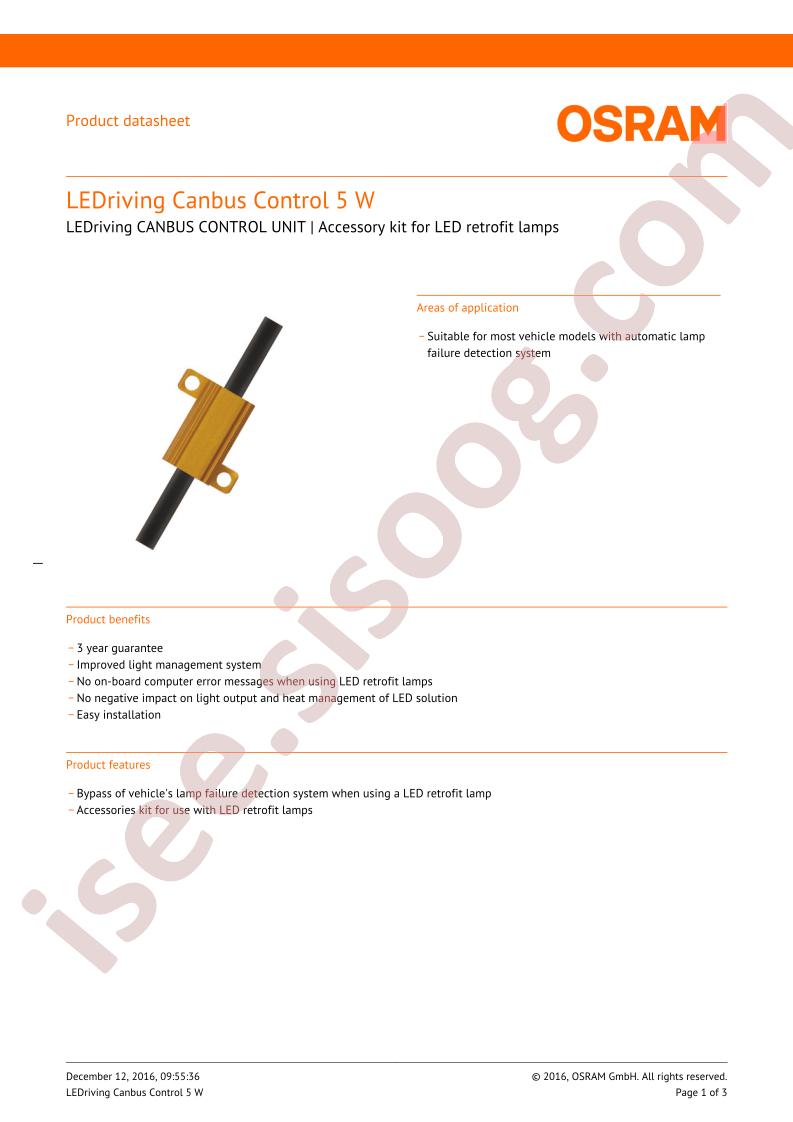 LEDCBCTRL1015W
