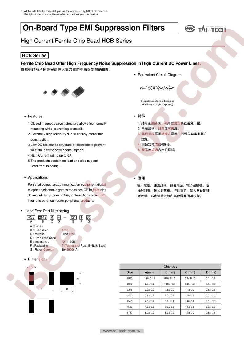 HCB3216K-121T20