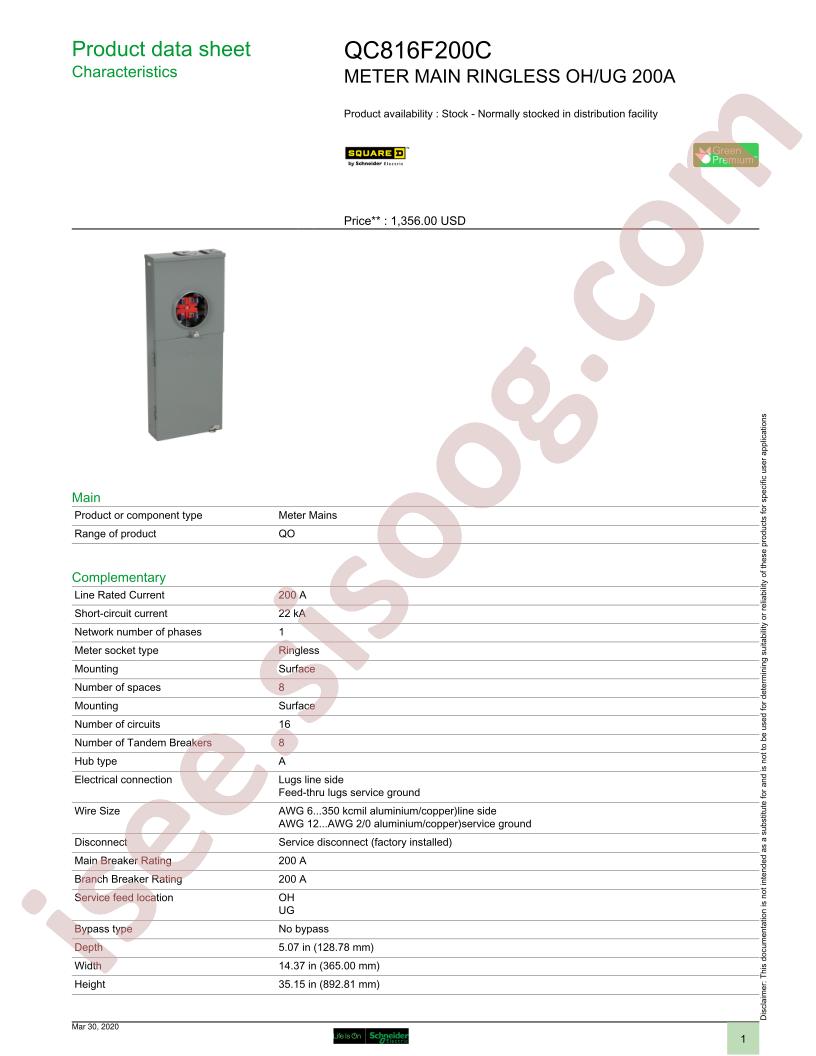 QC816F200C