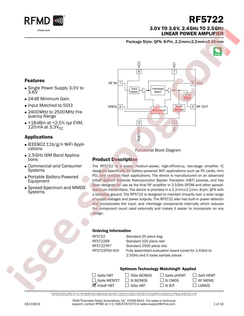 RF5722PCK-410