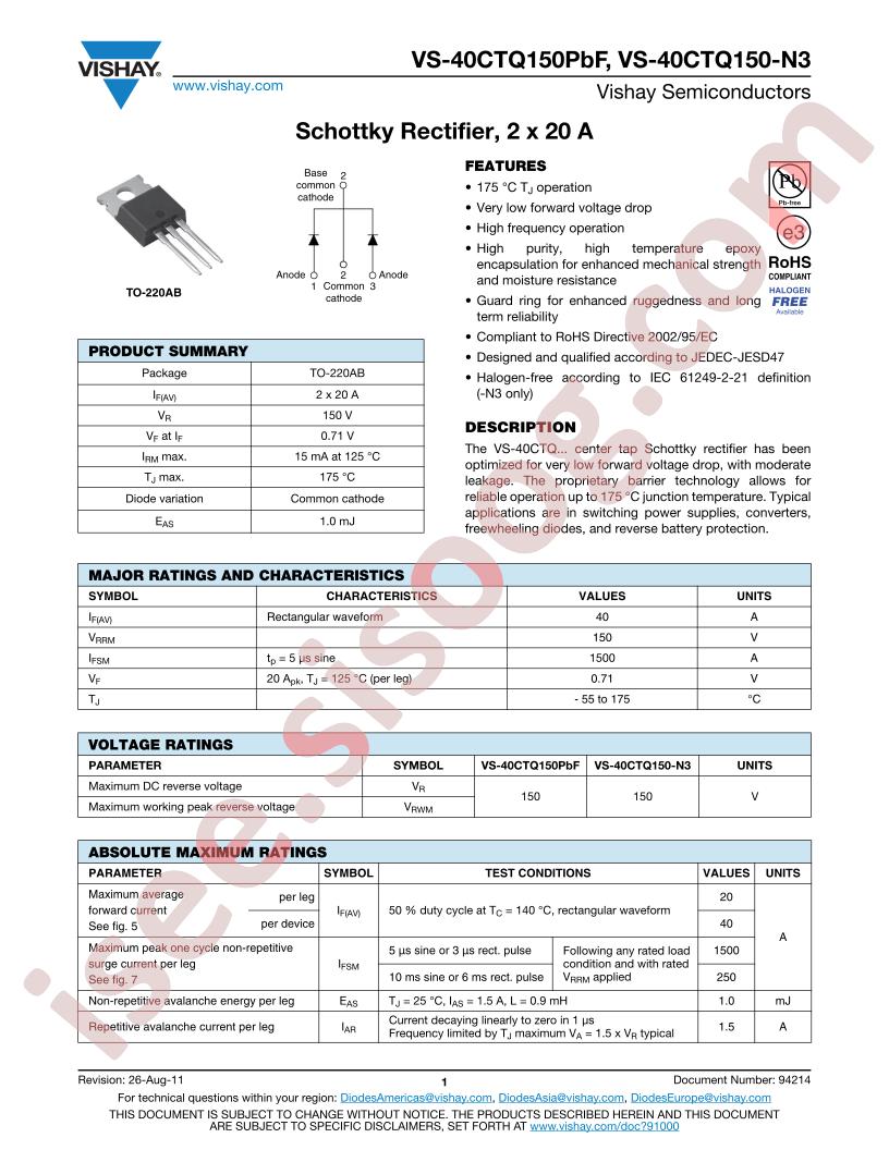 40CTQ150-N3