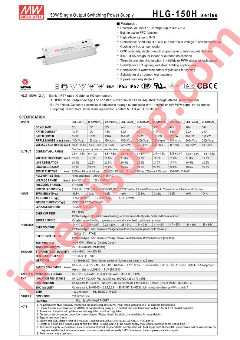 HLG-150H-30B