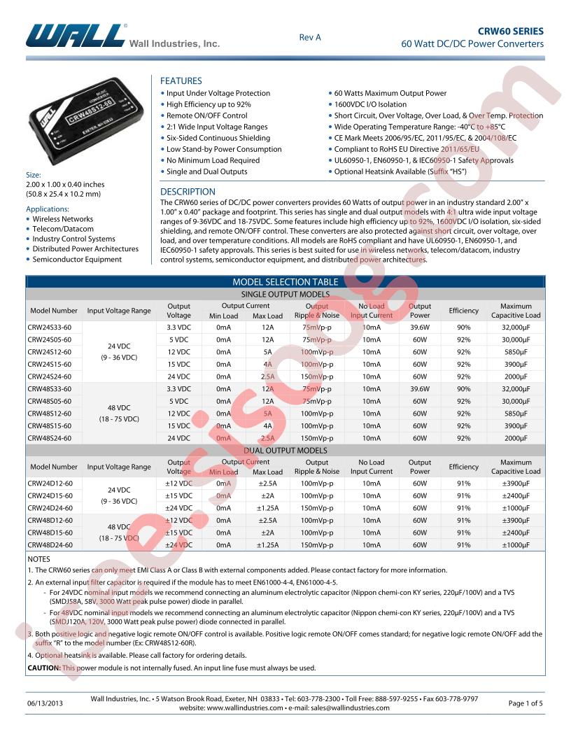 CRW2448S05-60RH