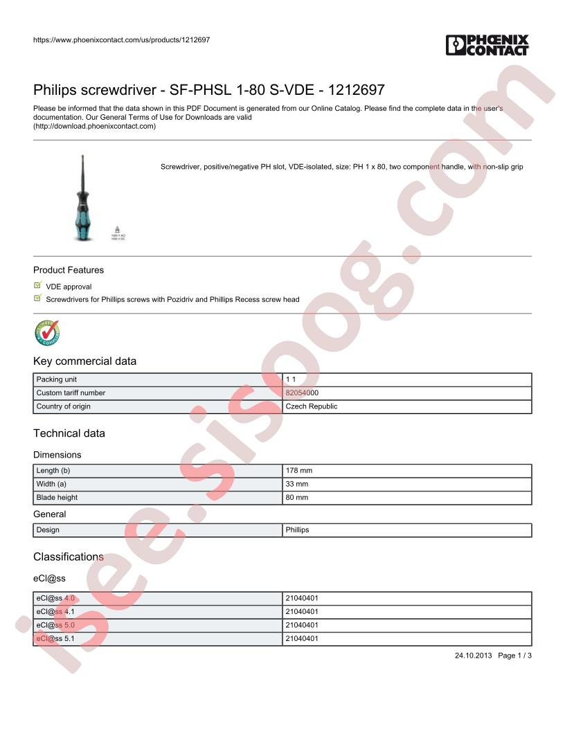 SF-PHSL-1-80-S-VDE