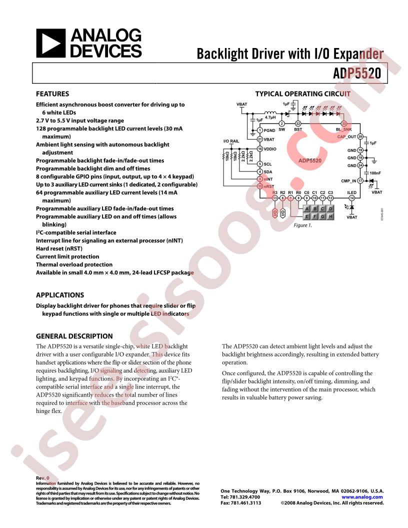 ADP5520ACPZ-RL1