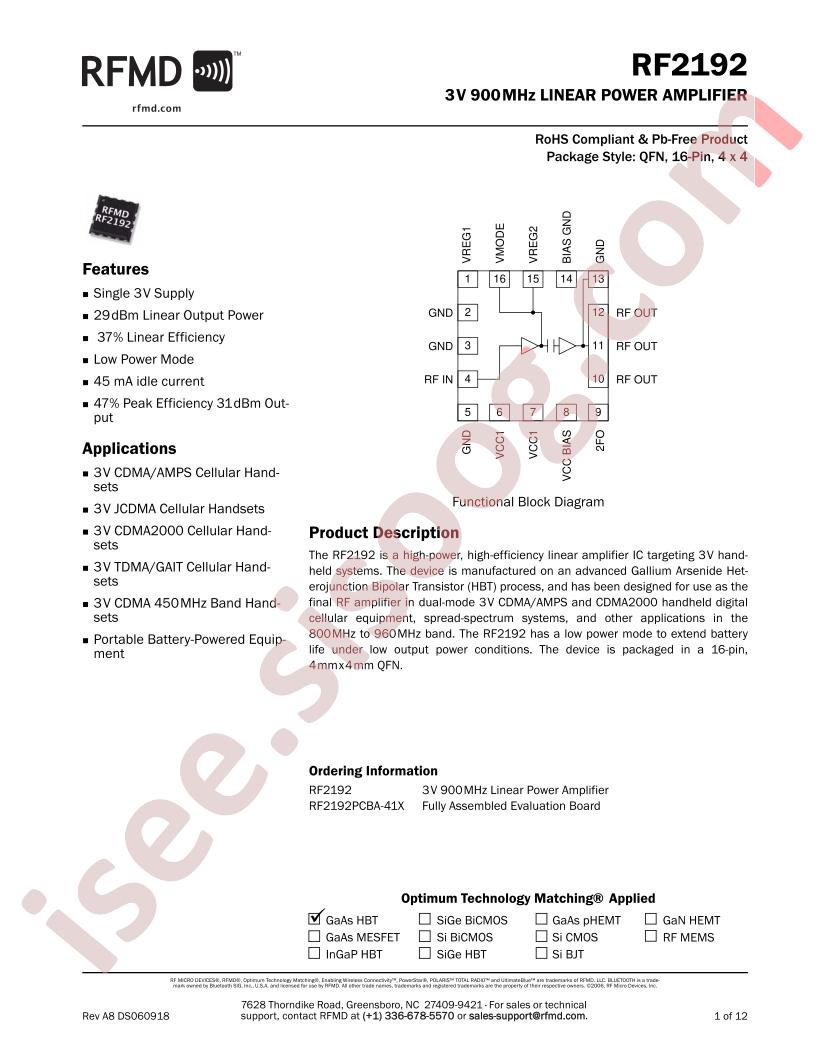 RF2192PCBA-41X