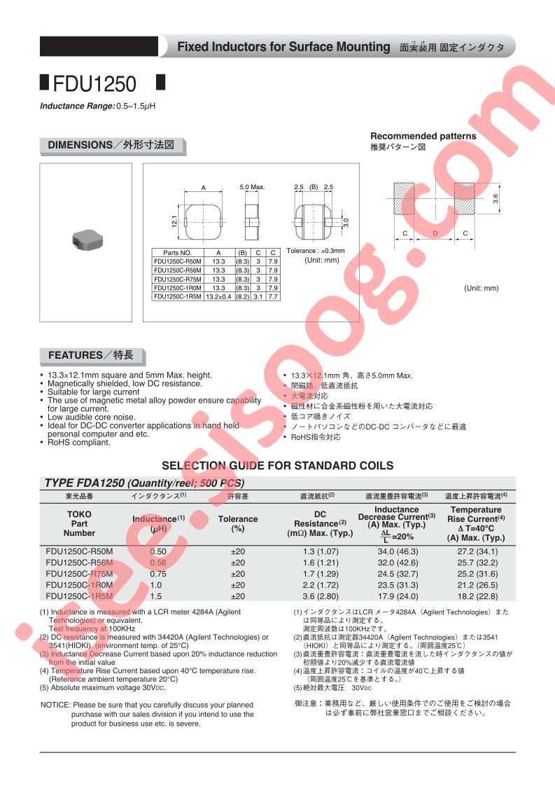 FDU1250C-1R0M