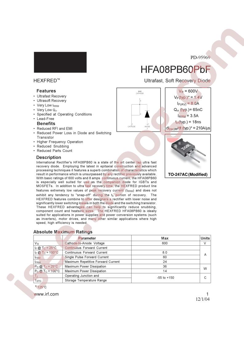 HFA08PB60PBF