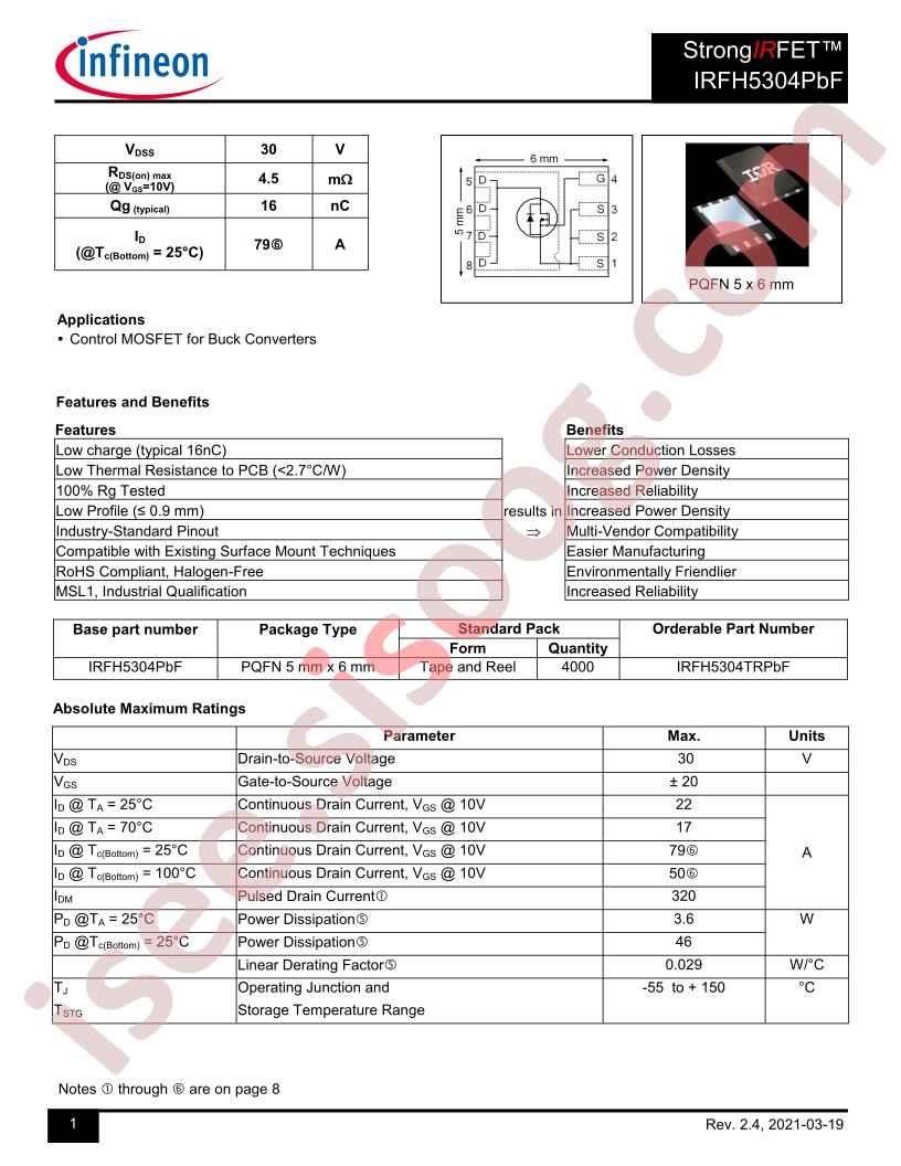 IRFH5304TRPBF