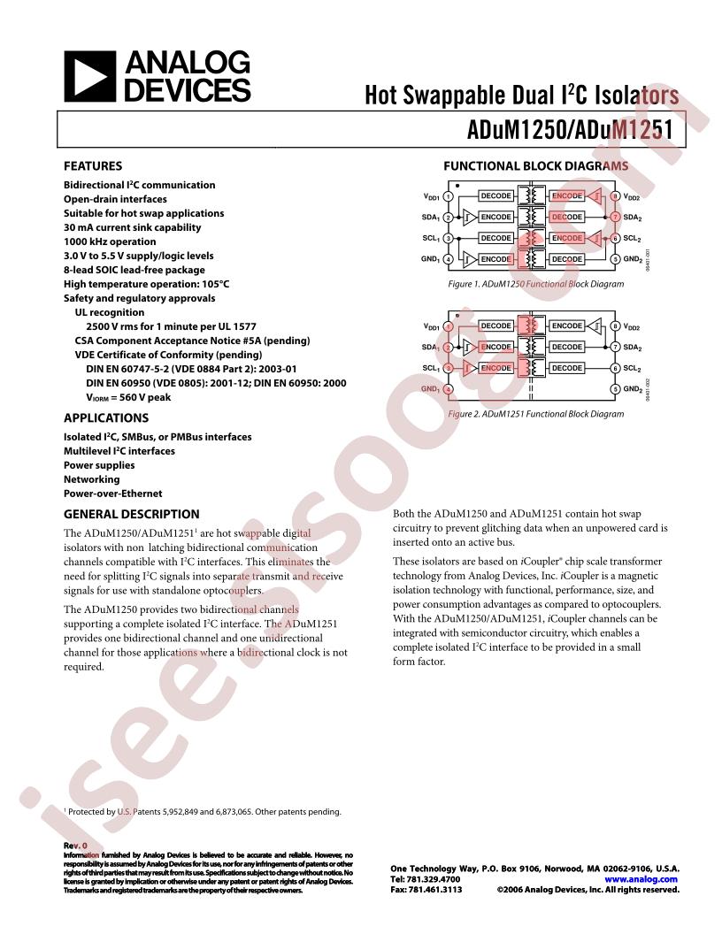 ADUM1250ARZ-RL7