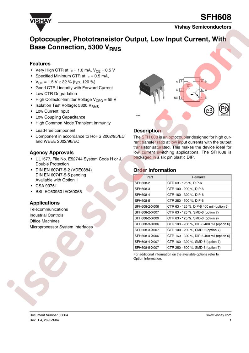 SFH608-4-X007