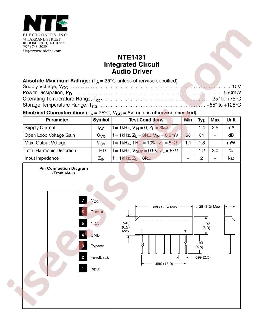 NTE1431