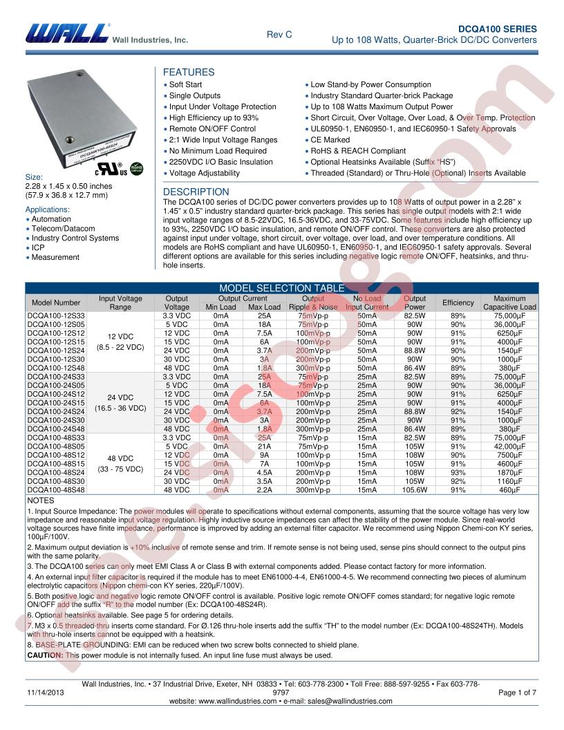 DCQA100-48S30