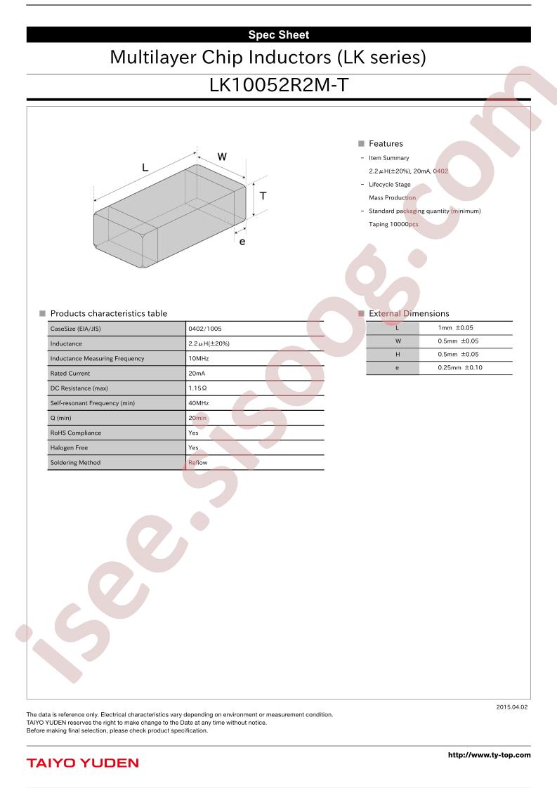 LK10052R2M-T