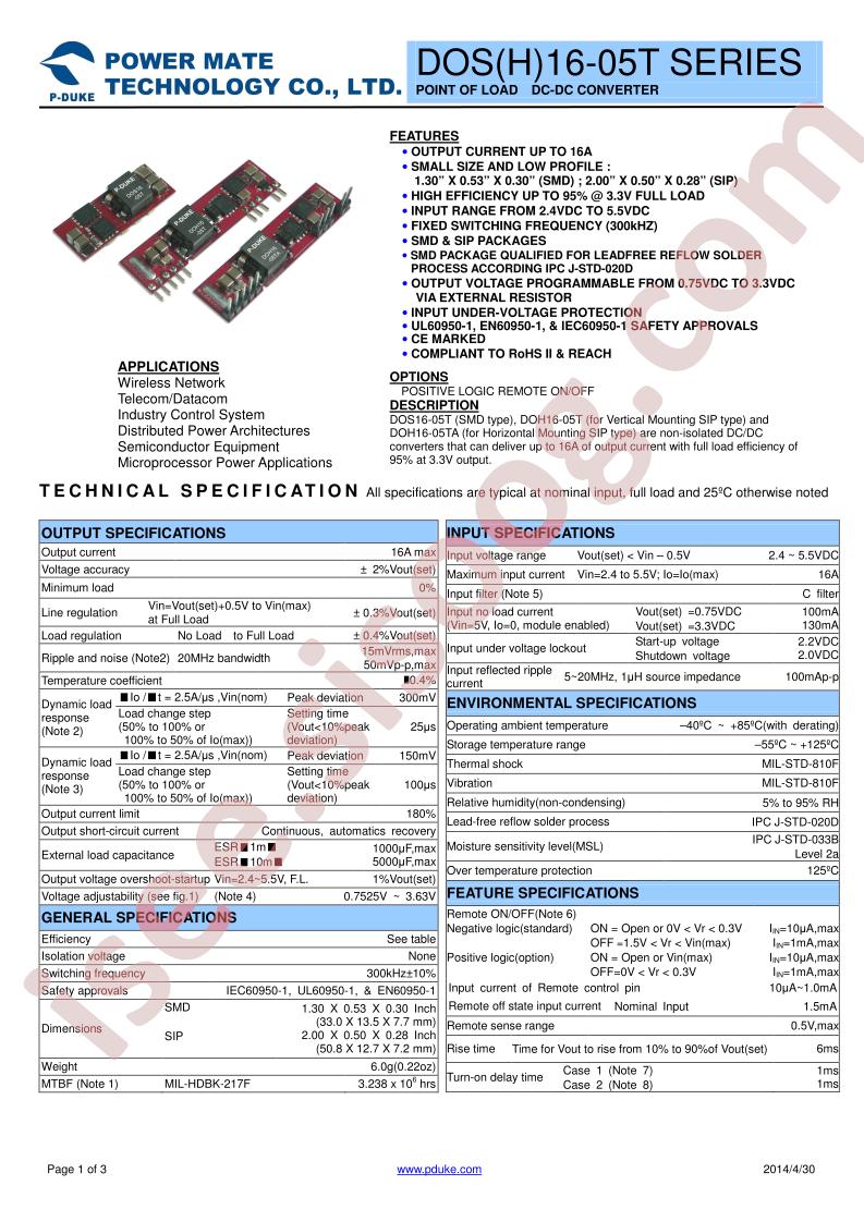 DOS16-05T-P