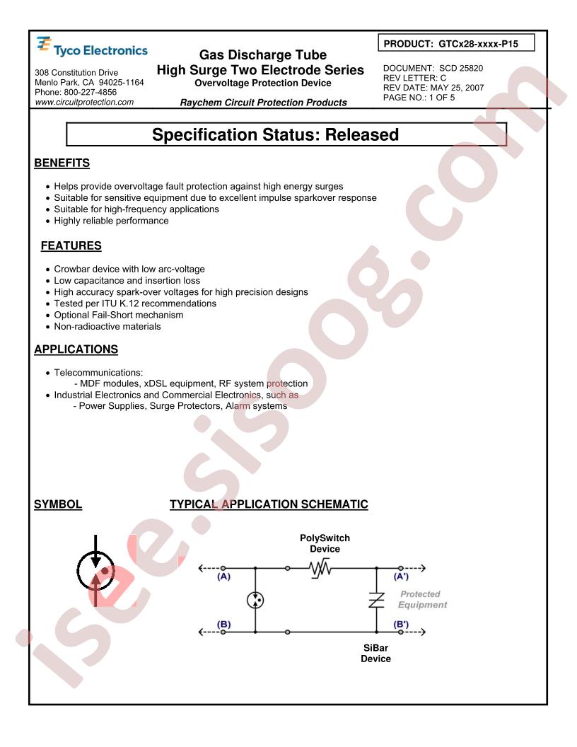 GTCA28-151M-P15