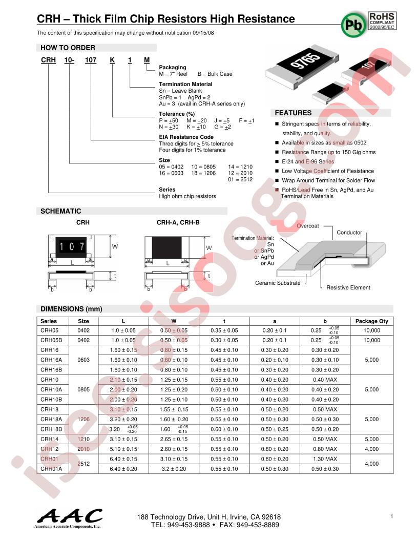 CRH01-107K2M