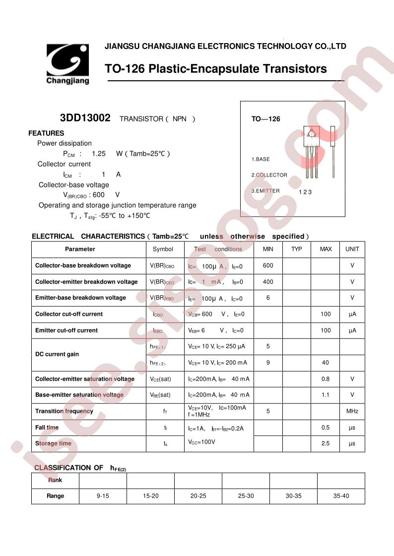 3DD13002-TO-126