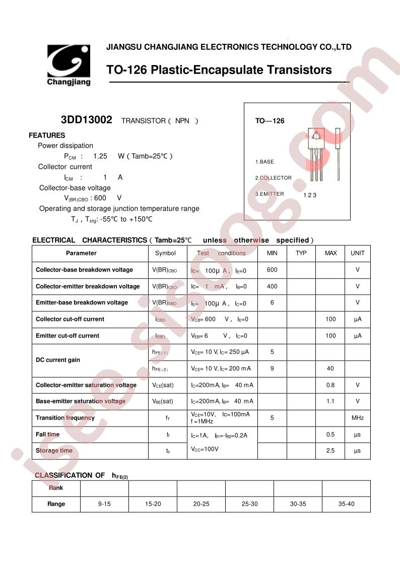 3DD13002-TO-126