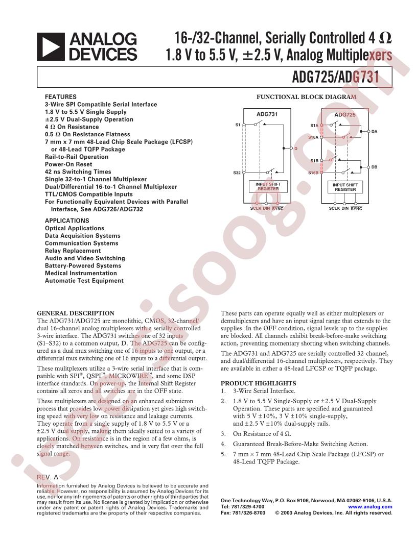 ADG731BSU-REEL