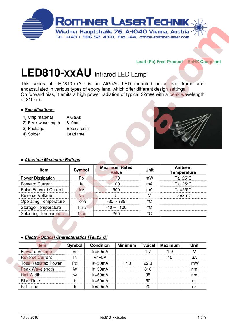 LED810-XXAU