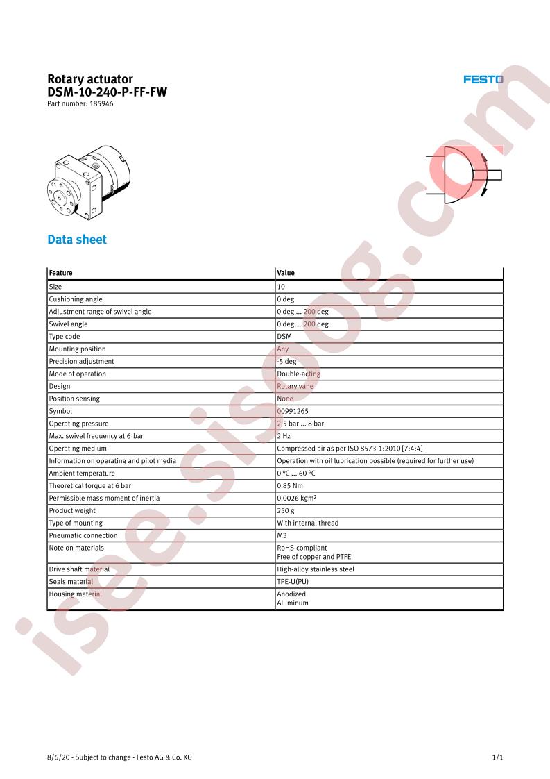 DSM-10-240-P-FF-FW