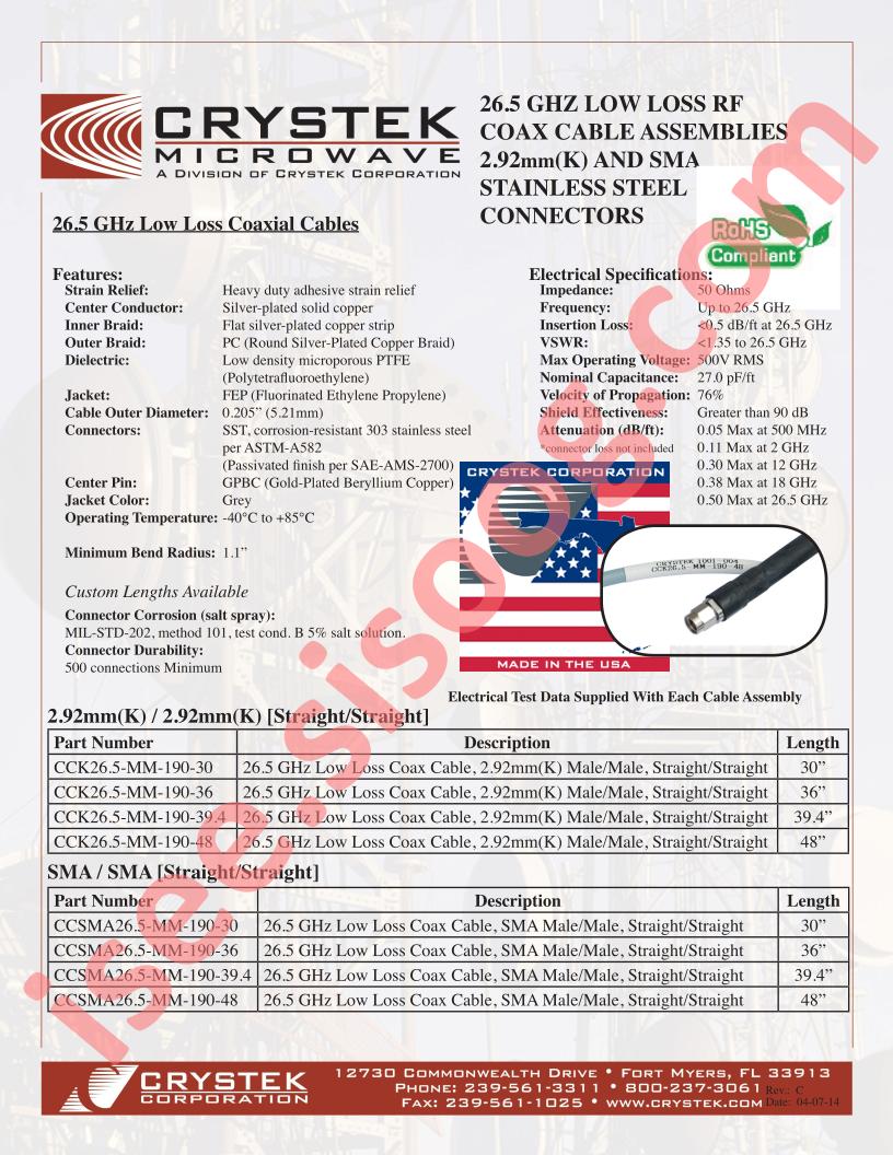 CCSMA26.5-MM-190-30