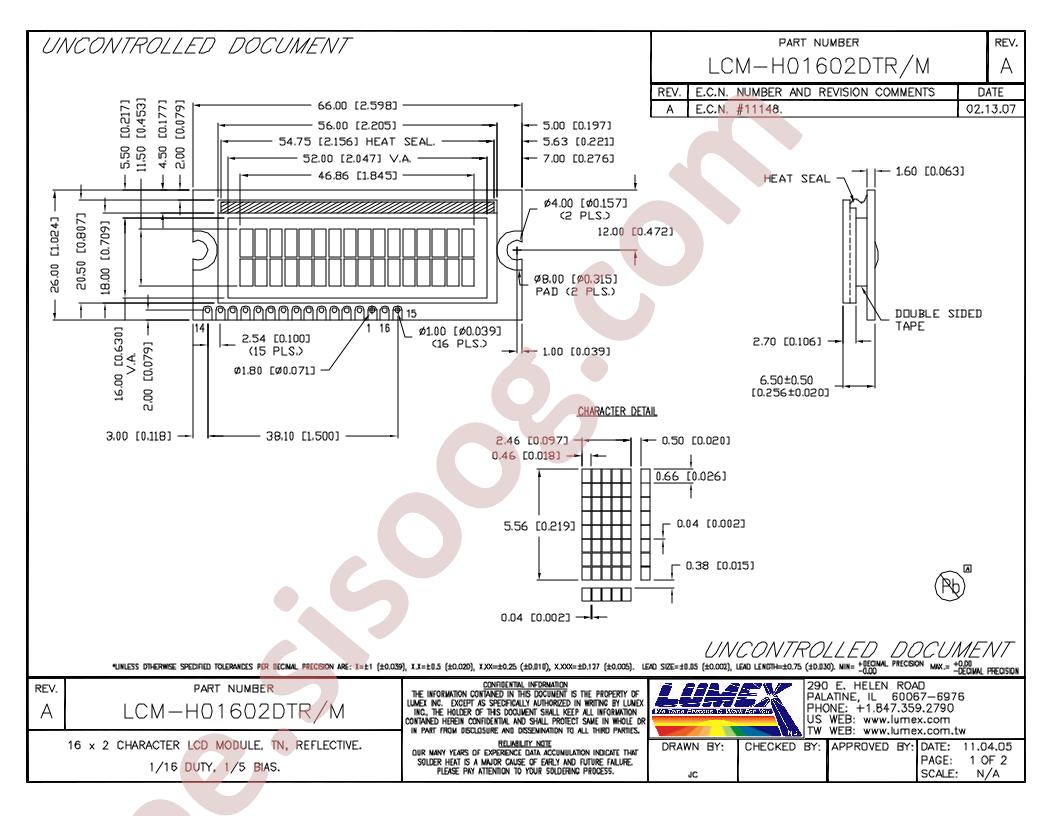 LCM-H01602DTR-M