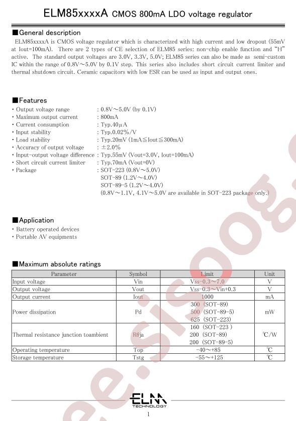 ELM85501HA-N