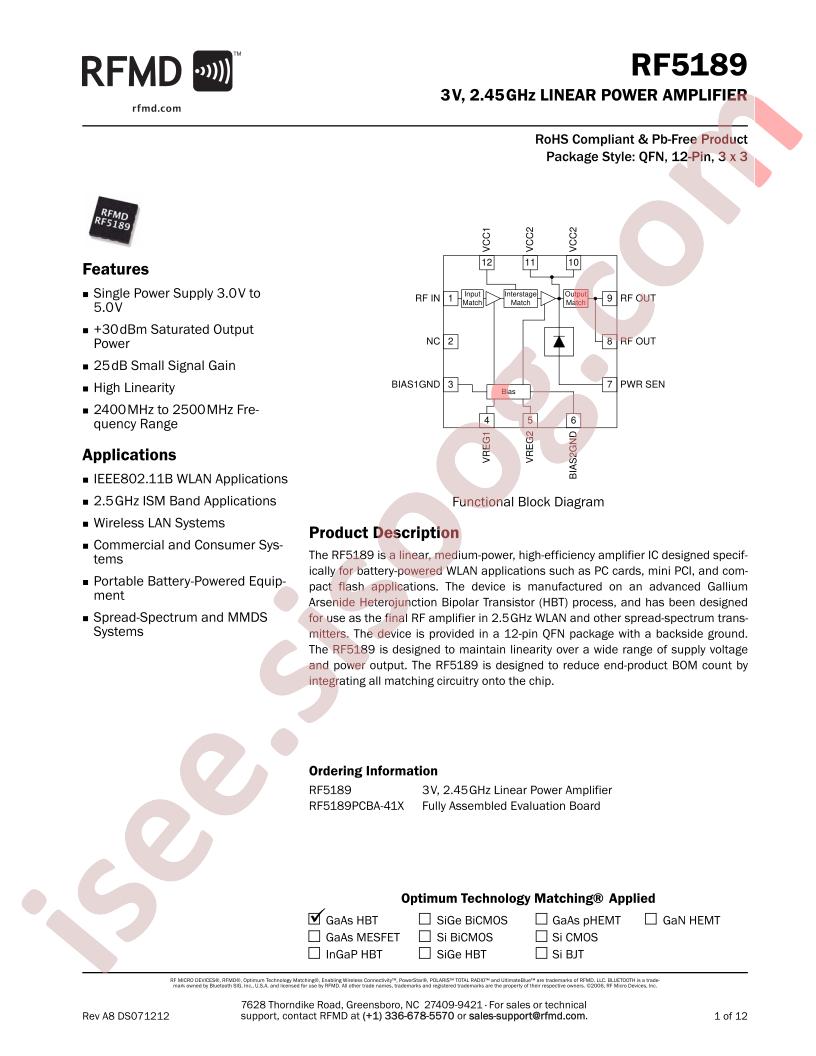 RF5189PCBA-41X