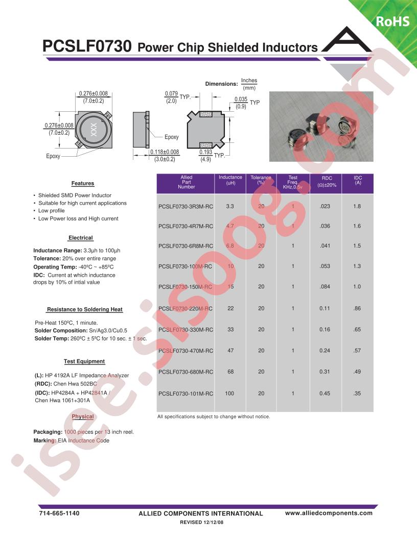 PCSLF0730-330M-RC