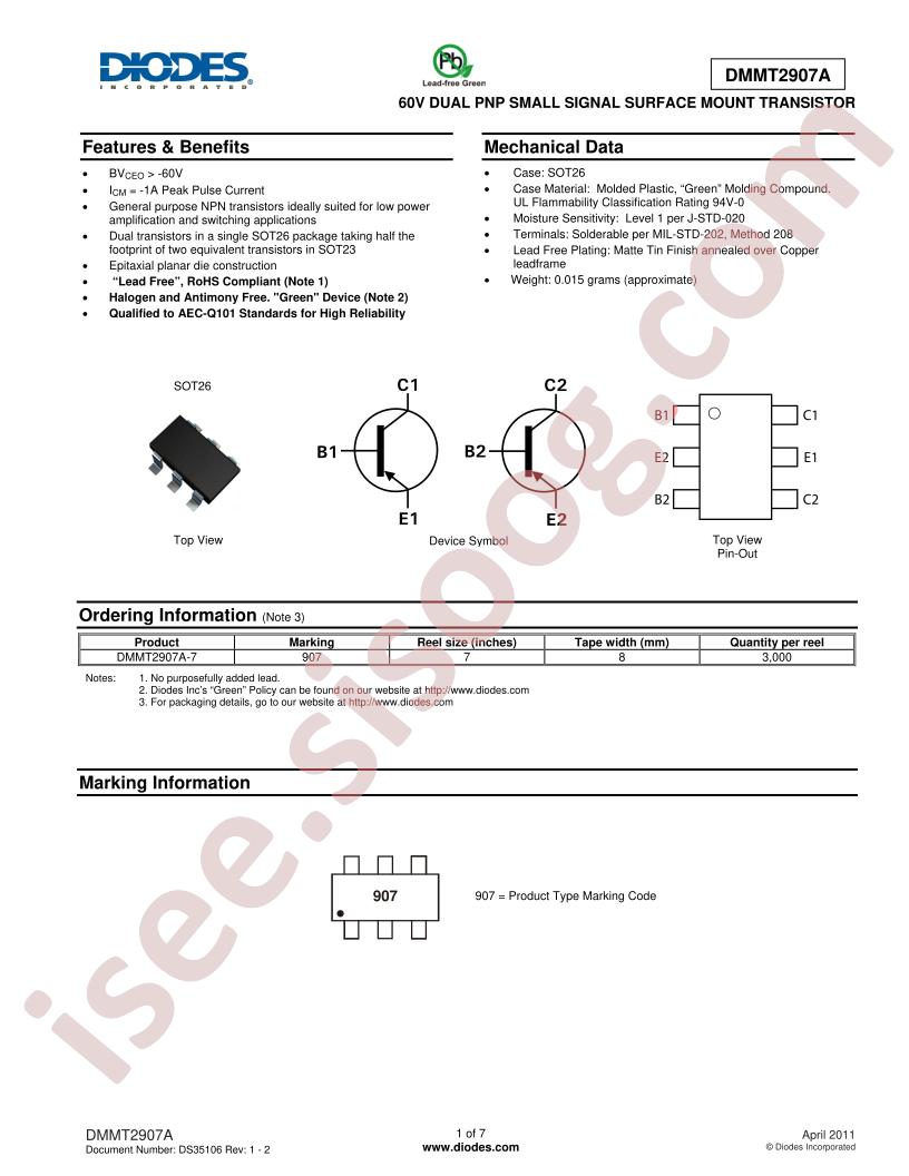 DMMT2907A
