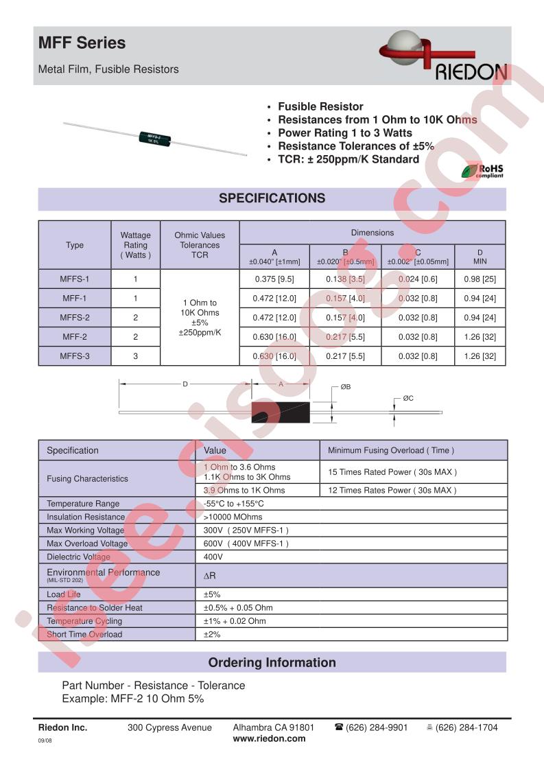 MFF-210OHM