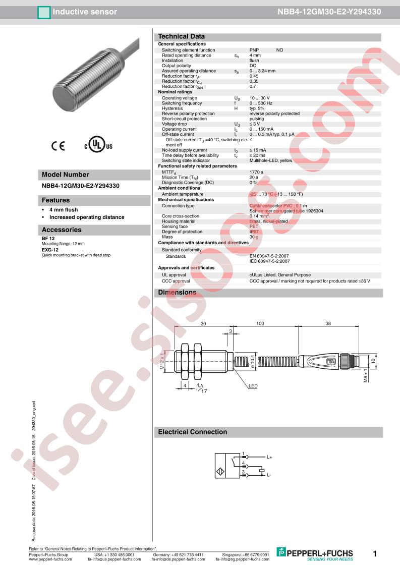 NBB4-12GM30-E2-Y294330