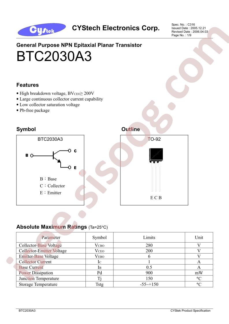 BTC2030A3