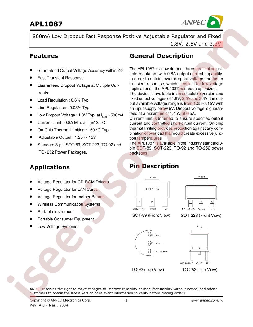 APL1087-18DC-TRL